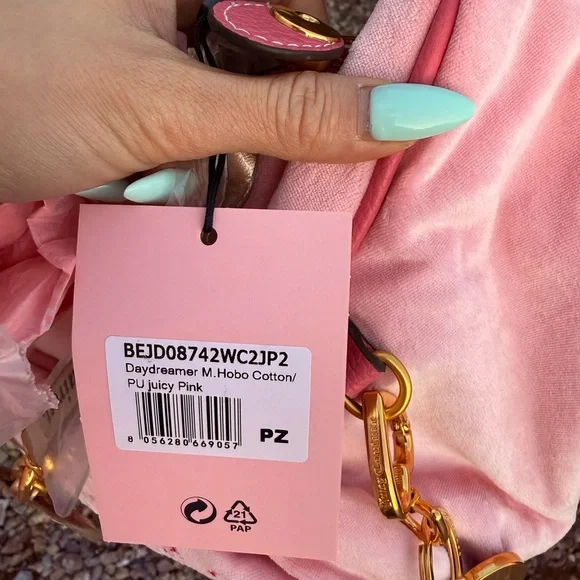 Juicy Couture 2025 Daydreamer Pink Medium Hobo Bag - Picture 10 of 11